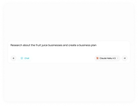 Type a question, upload a file, or start a voice chat