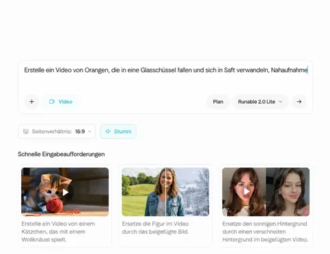 Beschreiben Sie Ihre Szene oder laden Sie ein Referenzbild hoch