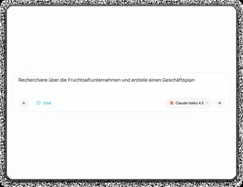 Stellen Sie eine Frage, laden Sie eine Datei hoch oder starten Sie einen Voice-Chat
