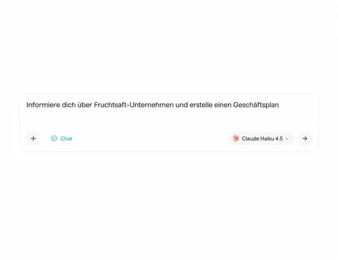 Geben Sie eine Frage ein, laden Sie eine Datei hoch oder starten Sie einen Voice-Chat