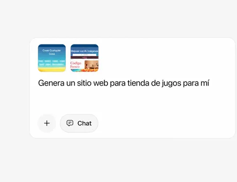 Describe el sitio web que necesitas o elige una plantilla
