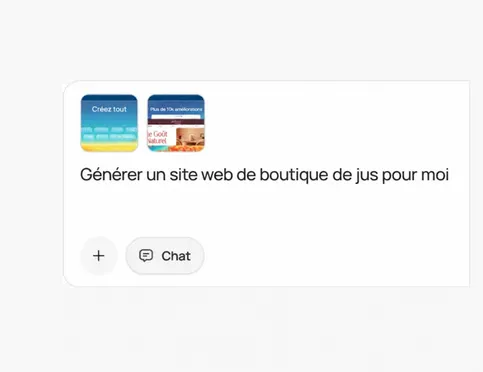 Décrivez le site web dont vous avez besoin ou choisissez un modèle