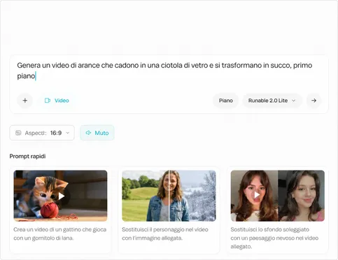 Apri un'area di lavoro vuota o parti da un modello