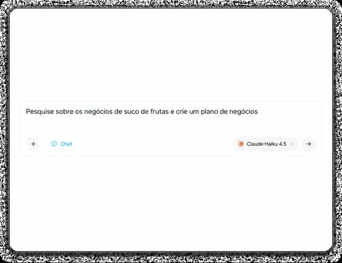Escreva uma pergunta, carregue um ficheiro ou inicie um chat de voz