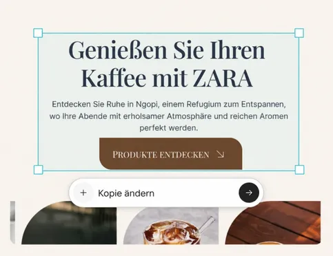 Passen Sie Layout, Texte und Grafiken mit KI-Unterstützung an