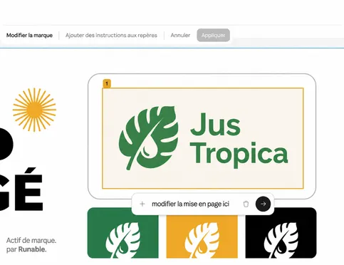 Affinez le contenu, la mise en page et le design avec l'assistance de l'IA