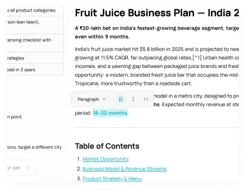Iterate, refine, and export your results instantly