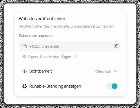 Sofort veröffentlichen: kein Code, kein Hosting-Setup