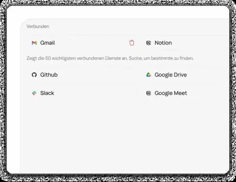 Ihre Apps bleiben automatisch verbunden und synchron