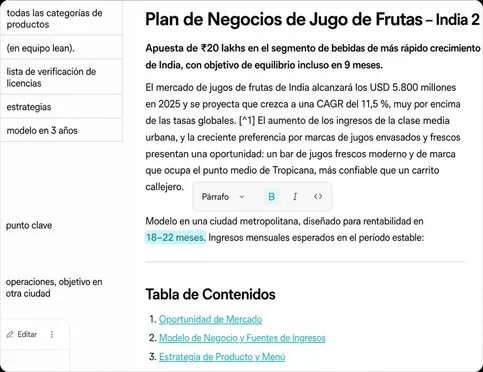 Itera, perfecciona y exporta tus resultados al instante