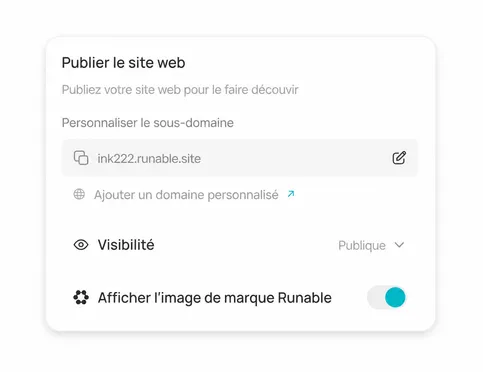 Publiez instantanément : sans code, sans configuration d'hébergement