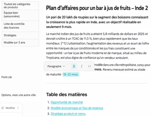 Itérez, affinez et exportez vos résultats instantanément