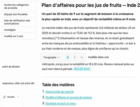 Itérez, affinez et exportez vos résultats instantanément