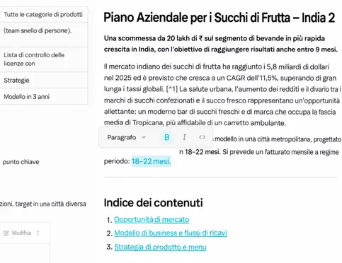 Itera, perfeziona ed esporta i tuoi risultati istantaneamente