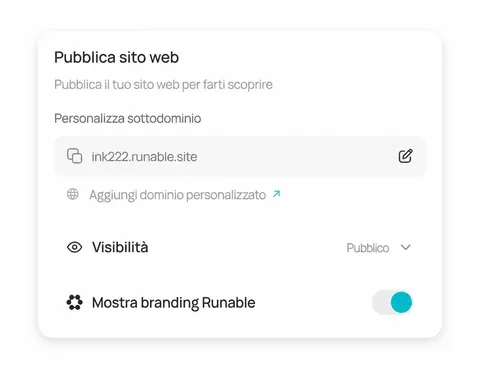 Pubblica istantaneamente: nessun codice, nessuna configurazione hosting
