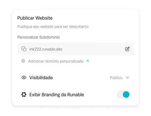 Publique instantaneamente: sem código, sem configuração de alojamento