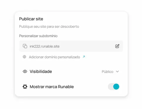 Publique instantaneamente: sem código, sem configuração de alojamento
