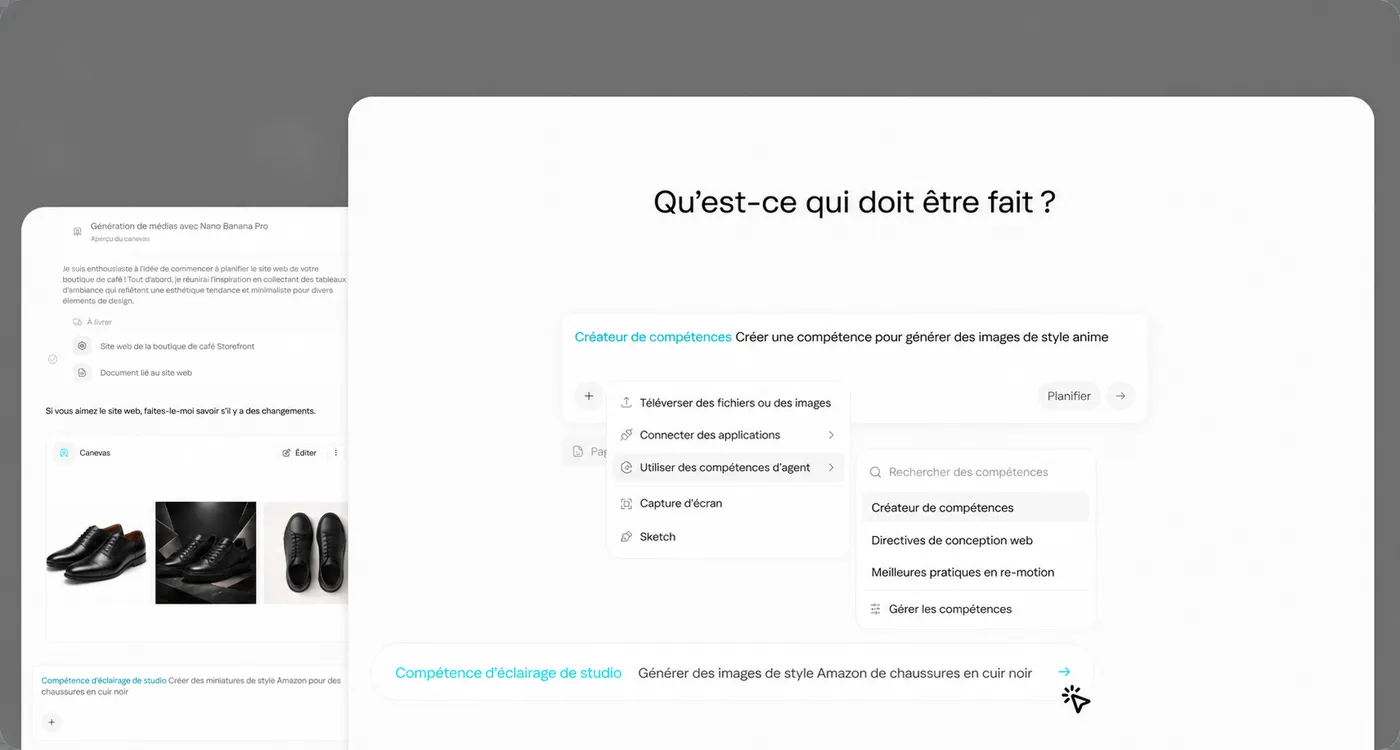 Automatisez n'importe quel flux de travail avec des agents IA personnalisés