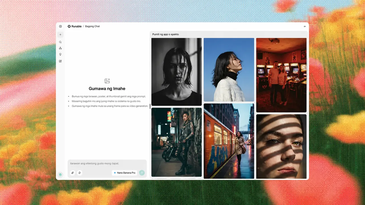 Interface para sa paggawa ng AI image