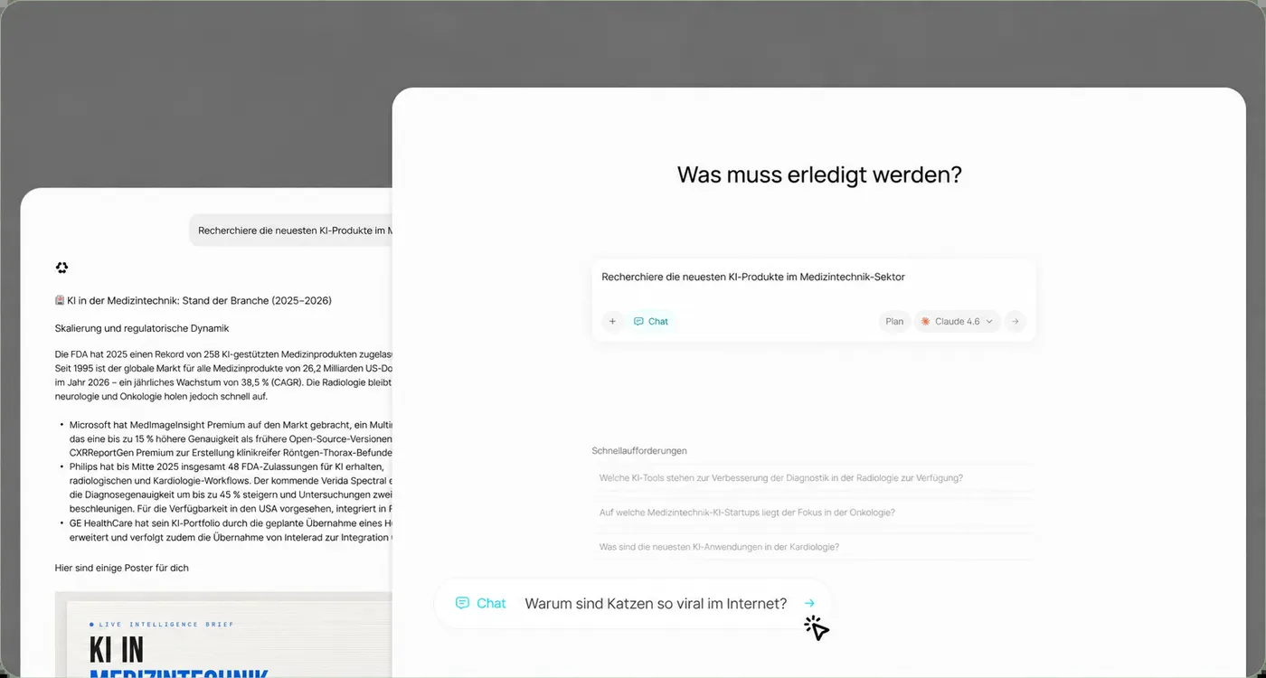 Chatten Sie mit der KI über Text, Sprache, Bilder und Dateien