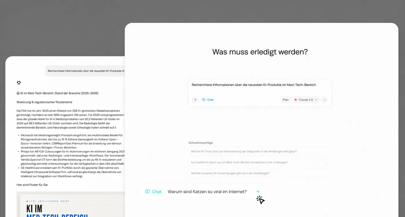 Chatten Sie mit der KI per Text, Stimme, Bildern und Dateien