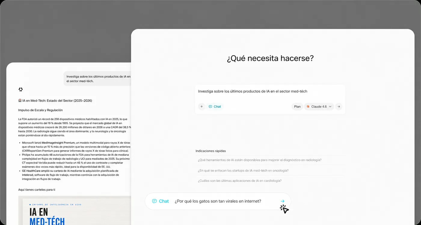 Chatea con IA usando texto, voz, imágenes y archivos