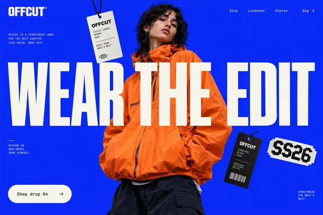 Offcut website example