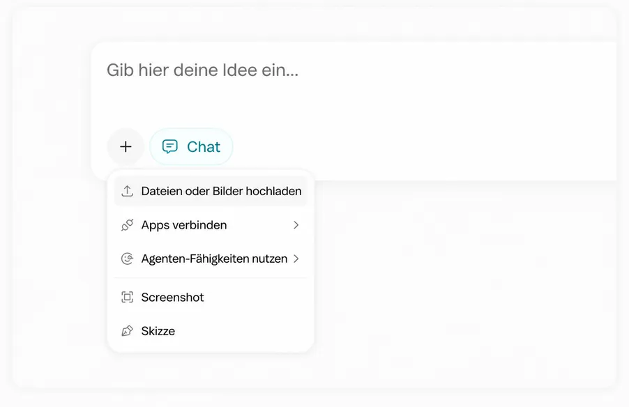 KI-Chat mit Verständnis für Text, Bilder, Dateien & mehr