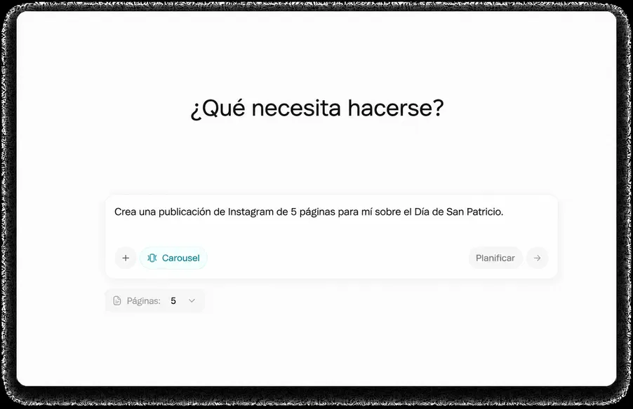 Generador de carruseles con IA: publicaciones virales desde una sola instrucción