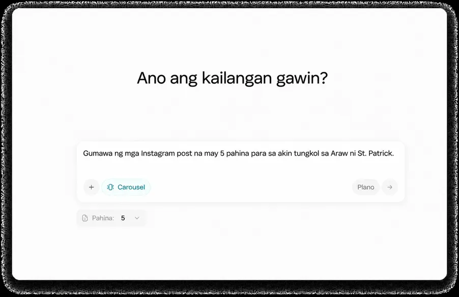 AI Carousel Generator - Mga Viral na Post mula sa Isang Prompt