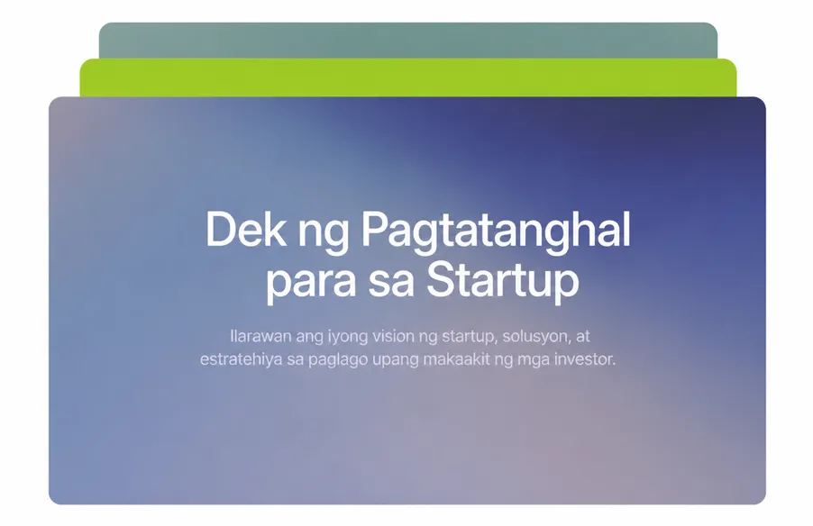 AI Presentation Maker - Kumpletong Slide Deck sa Ilang Segundo