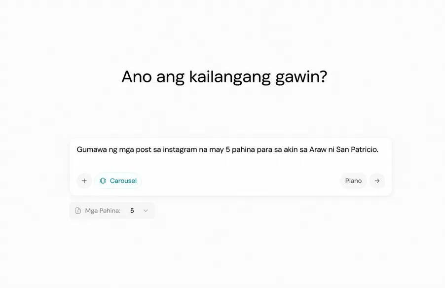 AI Carousel Generator - Mga Viral Post mula sa Isang Prompt