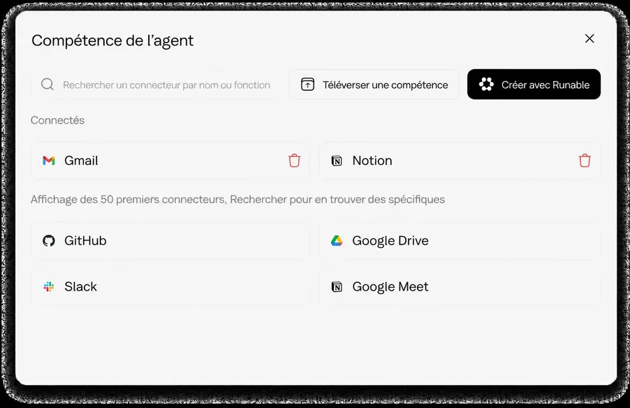 Plus de 3 000 intégrations d'applications - Slack, Gmail, Notion et plus