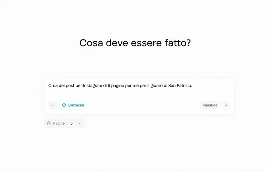 Generatore di caroselli IA: post virali da un singolo prompt