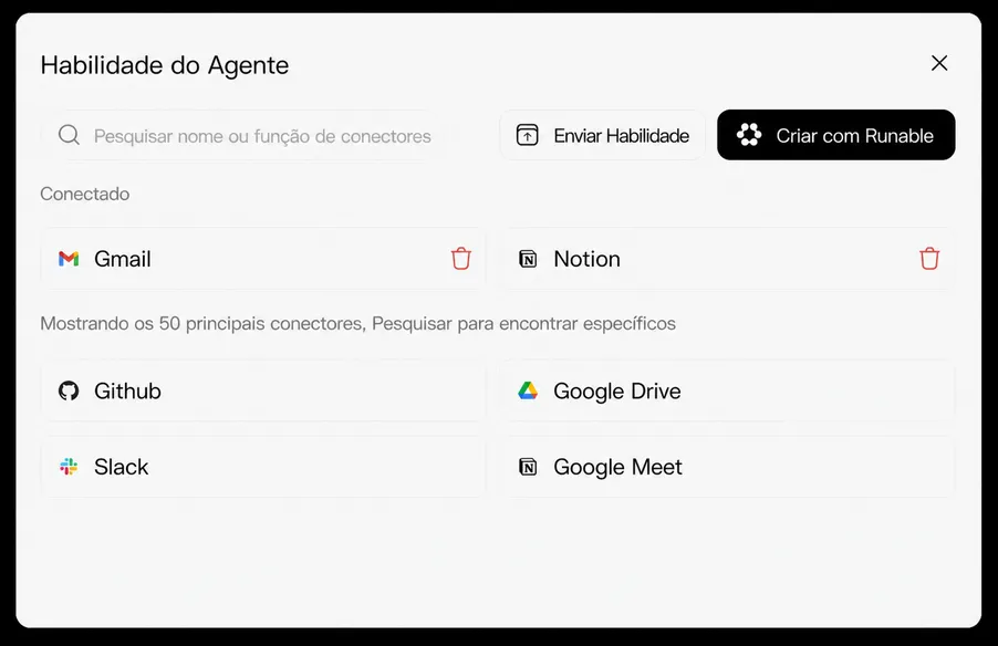 Mais de 3.000 Integrações de Aplicações - Slack, Gmail, Notion e Mais