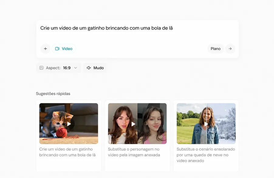 Gerador de Vídeos com IA - Texto para Vídeo em Minutos