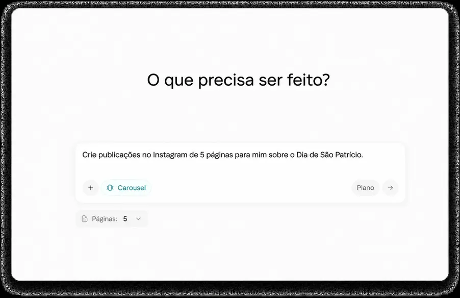 Gerador de Carrosséis por IA - Publicações Virais a partir de um Prompt