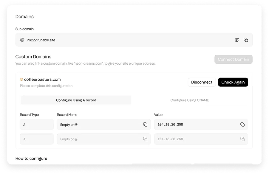 Custom Domains with Free SSL & CDN Hosting