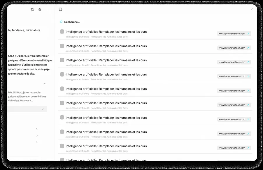 Recherche approfondie et navigation web assistées par IA