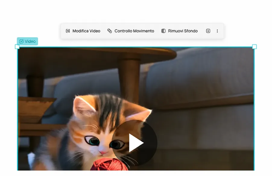 Da immagine a video, controllo del movimento ed effetti video AI