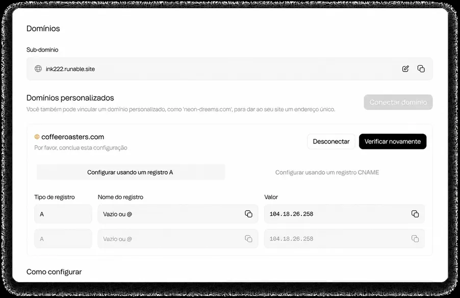 Domínios Personalizados com SSL Gratuito e Alojamento CDN