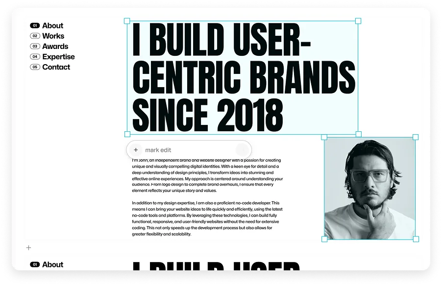 Visual Slide Editor with AI Editing