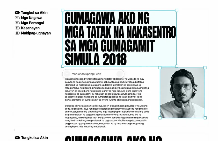 Visual Slide Editor na may AI Editing