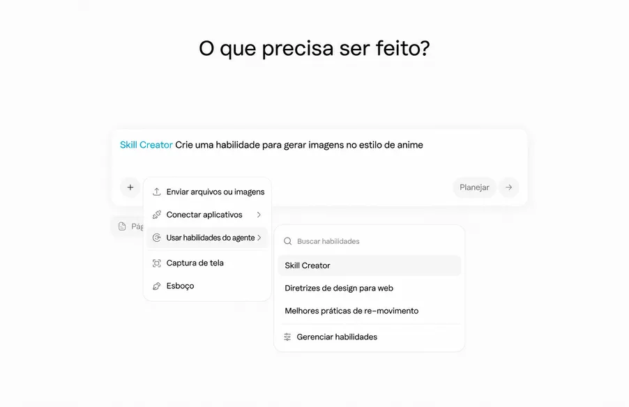 Execução autónoma de vários passos