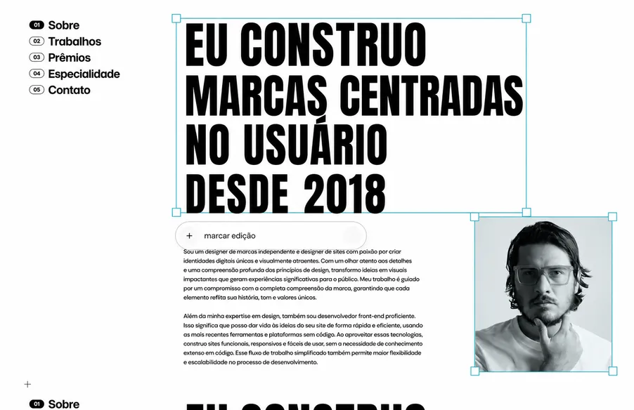 Editor Visual de Slides com Edição por IA