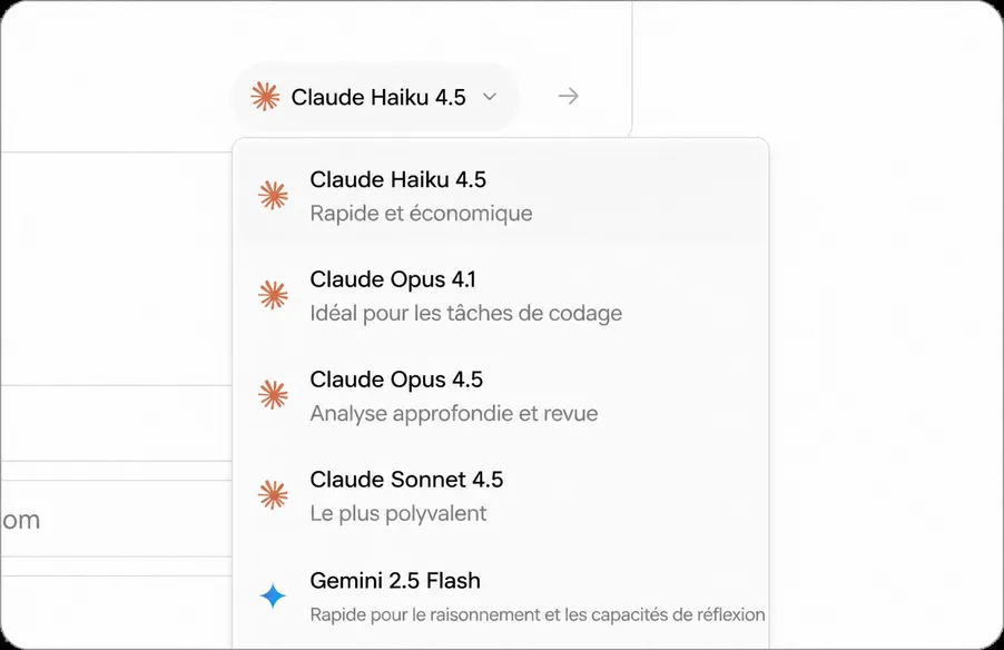 IA multi-modèle - Claude, ChatGPT, Gemini, Grok et plus