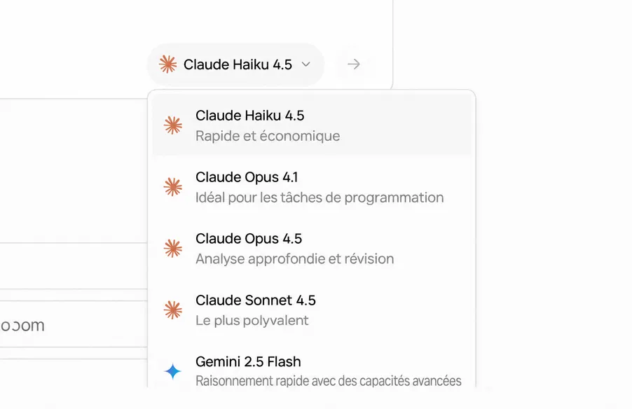 IA multi-modèle - Claude, ChatGPT, Gemini, Grok et plus encore