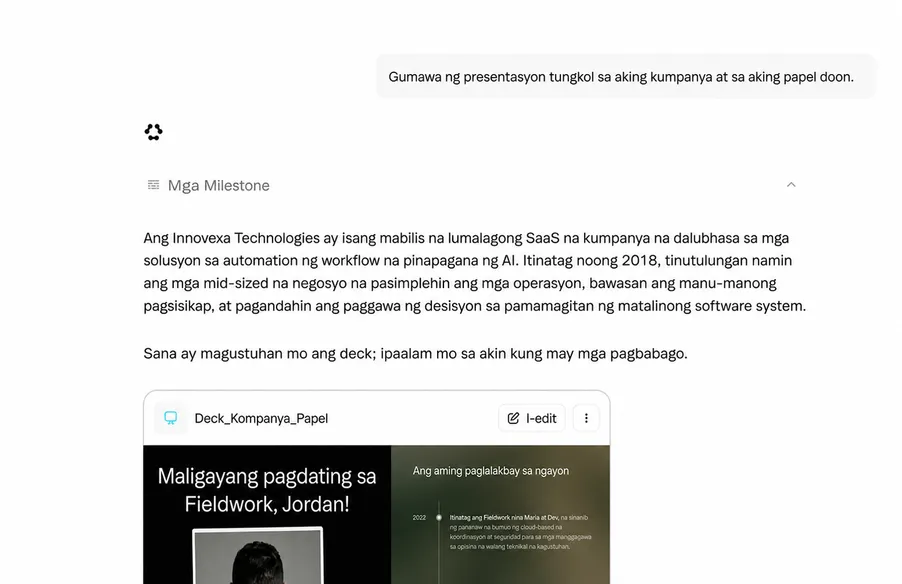 Context-Aware Conversations na Nagpapatapos ng Trabaho
