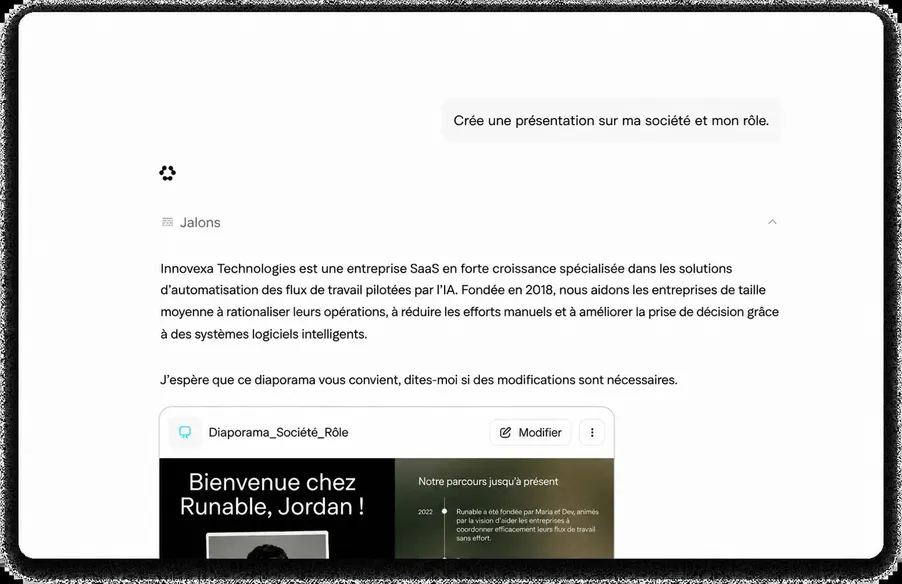 Conversations contextuelles pour accomplir vos tâches