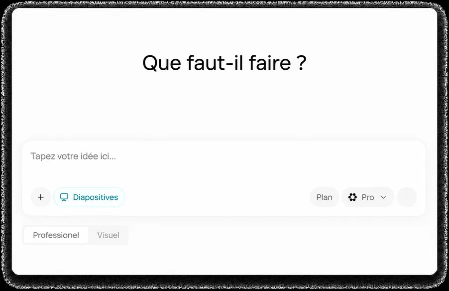 Créez des diapositives à partir de liens, PDF et plans
